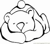Bear Coloring Pages Teddy Sleeping Printable Clipart Hibernating Snores Bears Kids Color Craft Gif Preschool Template Animal Drawing Winter Animals sketch template