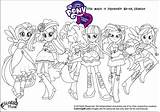 Pony Equestria Coloring Girls Little Pages Printable sketch template