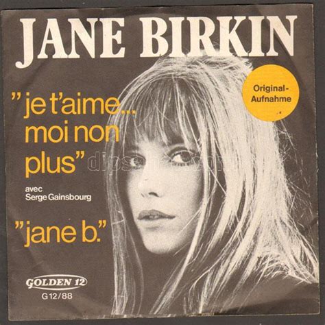 Jane Birkin And Serge Gainsbourg J Taime Moi Non Plus 45 Lİk 1969