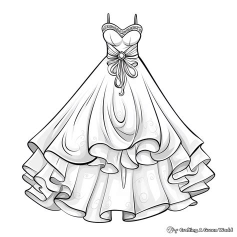 dress coloring pages  printable