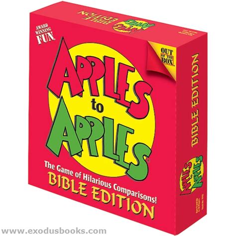 Apples To Apples Bible Edition Exodus Books