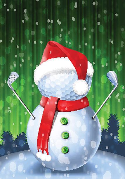 royalty  christmas golf clip art vector images illustrations istock