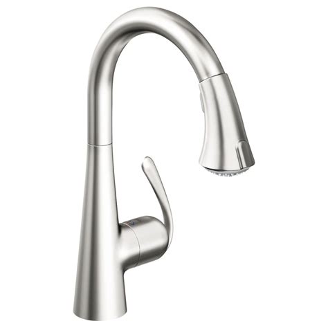 buy grohe sd ladylux main sink dual spray pull  kitchen faucet realsteel stainless