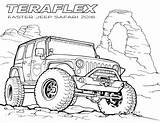 Jeep Coloring Teraflex sketch template