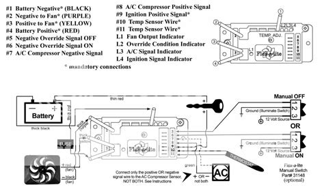 flexalite electric fan wiring diagram