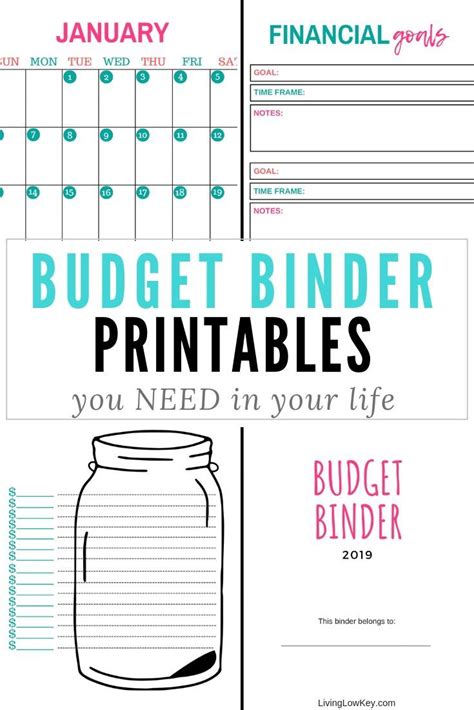 budget binder printables   life