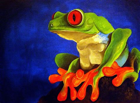 frog painting  acrylics animal paintings artsy artist