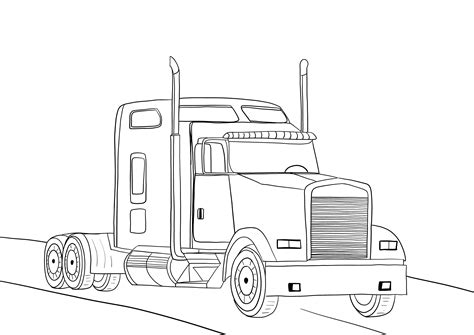 semi coloring pages