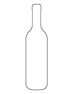 printable wine bottle shape template diy shape templates bottle wine