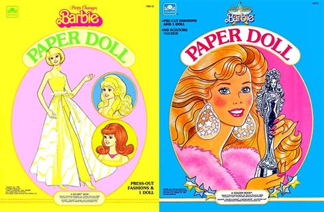 offer  barbie paper dolls books  clothes vintage etsy