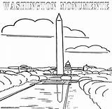 Monument Coloring Washington Pages Statue Designlooter 42kb Print 1000 sketch template