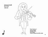 Vivaldi Composer Antonio sketch template
