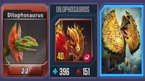 Dilophosaurus Jurassic World The Game Vs Jurassic World
