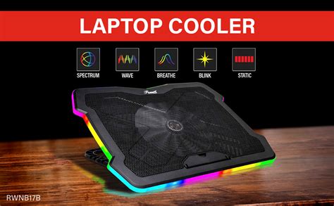 rosewill rgb laptop cooling pad gaming laptop cooler
