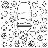 Ice Cream Coloring Pages Wonder sketch template