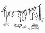 Colouring Pages Clothes Washing Clothesline Coloring Para Colorear Ropa Line Printable Google Choose Board Search Paper Tendida sketch template