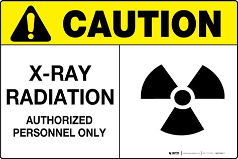 ray radiation wall sign creative safety supply