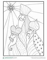 Magi Nativity sketch template