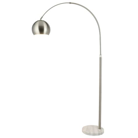 modern arc floor lamp   rotatable hanging shade adjustable nickel standing reading