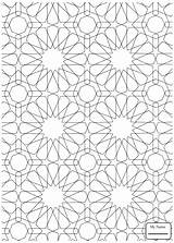 Islamic Coloring Pages Pattern Mosaic Patterns Roman Drawing Printable Colouring Adults Sheets Colour Numerals Geometric Color Supercoloring Arabic Print Getdrawings sketch template