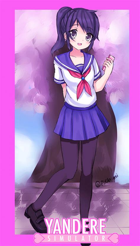 Ayano Aishi Yandere Simulator Animated Animated  1girl Black