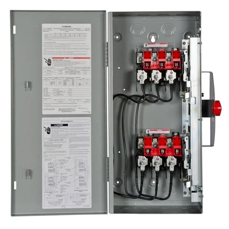 siemens  amp  pole  fusible safety switch disconnect   electrical disconnects