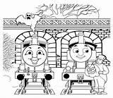 Coloring Thomas Pages Train Halloween Getcolorings Chat Person Two sketch template
