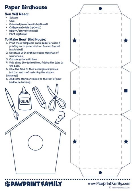 printable birdhouse templates