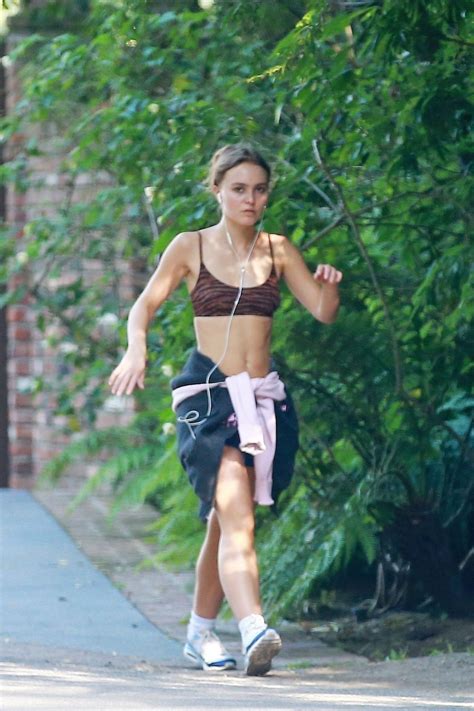Lily Rose Depp Out Jogging In Los Angeles 06 17 2020