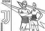 Coloring Juventus Futebol Soccer Foot sketch template