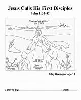 Disciples Coloring sketch template