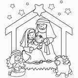 Nativity Christmas Printables sketch template