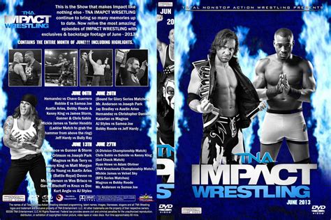 tna impact wrestling june  dvd cover  chirantha  deviantart