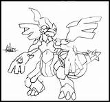 Zekrom Zoroark Pokémon sketch template