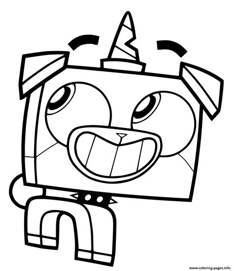 coloring page ideas  unikitty coloring page image ideas coloring home