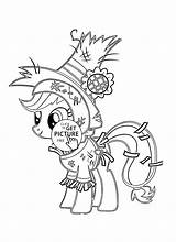 Coloring Pony Little Applejack Halloween Pages Library Clipart Girls sketch template