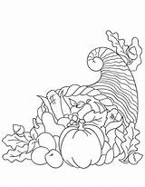 Cornucopia Coloring Pages Great Printable Print sketch template