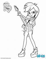 Equestria Girls Coloring Pages Girl Entitlementtrap Pony Little sketch template