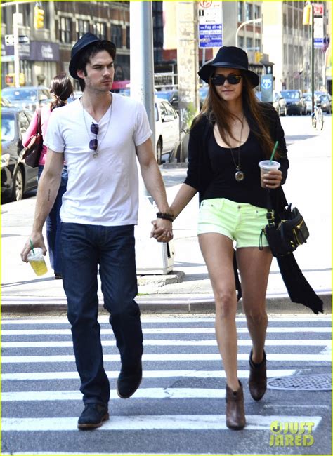 colourful photos of ian somerhalder and girlfriend in real life nina dobrev on entertainment