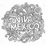 Mexicanos Patrios Simbolos Viva Iluminar Hojas Letras Noviembre Portada Google Colores sketch template