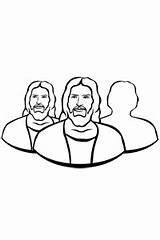 Holy Ghost Lds Godhead Jesus sketch template