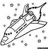Space Coloring Shuttle Theme Activities Preschool sketch template