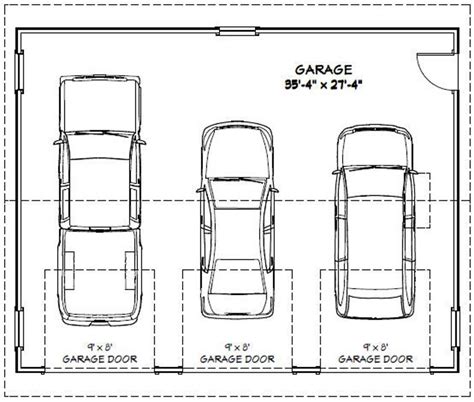 car garages  sq ft  floor plan instant  model    etsy