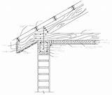 Section Drawing Sloping Roofing Cadbull Column Truss sketch template