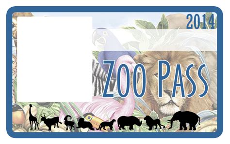 home zoo pass  printable