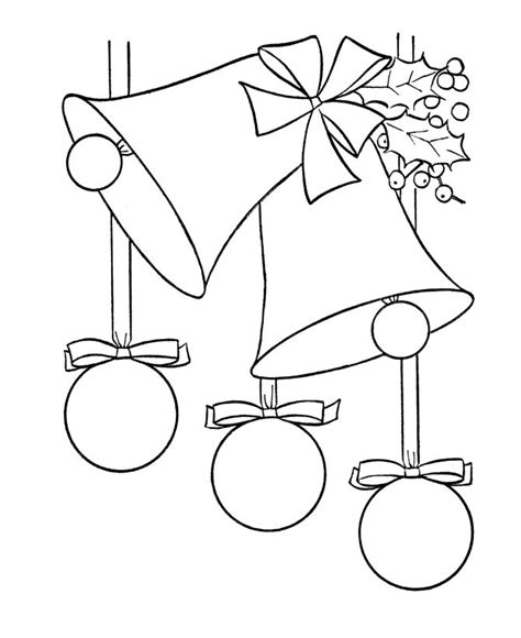 christmas bells  coloring page printable christmas coloring pages