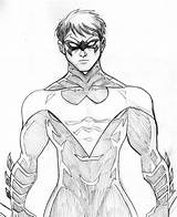 Nightwing Coloring Pages Dc Printable Robin Drawing Comic Superhero Sketch Comics Daredevil Kids Sheets Character Book Justice Young Marvel Bestcoloringpagesforkids sketch template