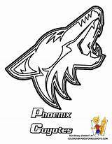 Coloring Pages Hockey Logos Nhl Coyotes Logo Arizona Phoenix Comments Outline Azcoloring Choose Board Printable Sports Ducks sketch template