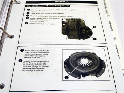 ford  tractor factory service manual repair shop book   binder ebay