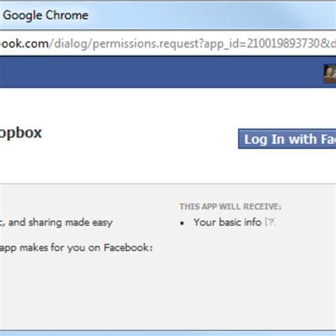 dropbox gebruikers kunnen nu bestanden  facebook delen